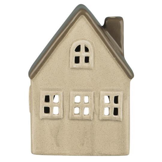 Ib Laursen Keraaminen talolyhty beige 15,5 cm