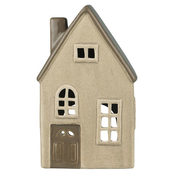 Ib Laursen Keraaminen talolyhty beige 19 cm