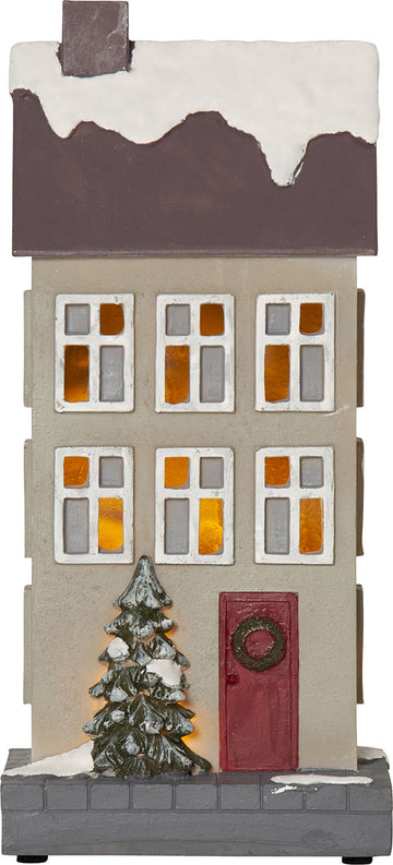 Talo pöytäkoriste, beige 24 cm