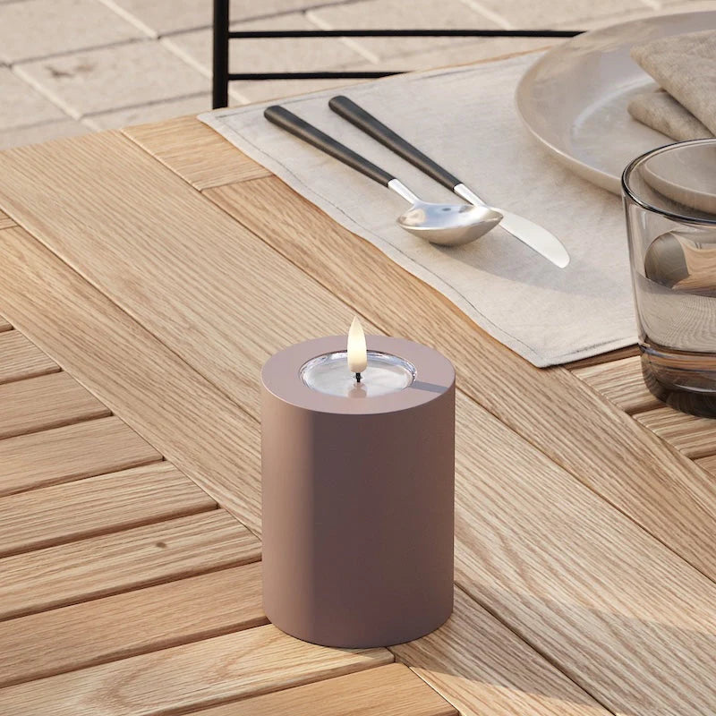 DELUXE Homeart, LED pylväskynttilä ulos, Ø 7,5 X 10 cm