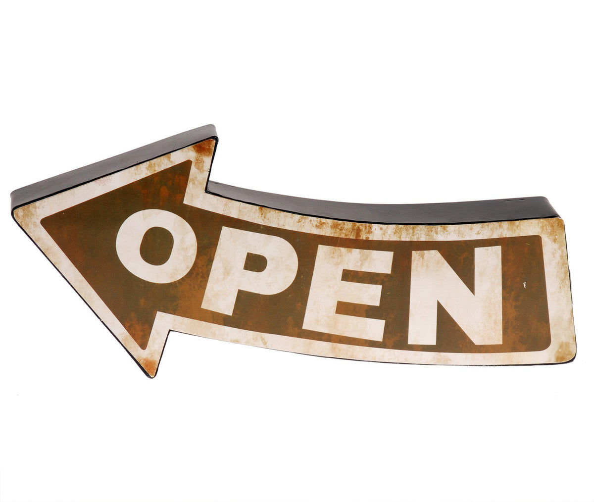 Metallinen OPEN kyltti 40x18x5,5 cm
