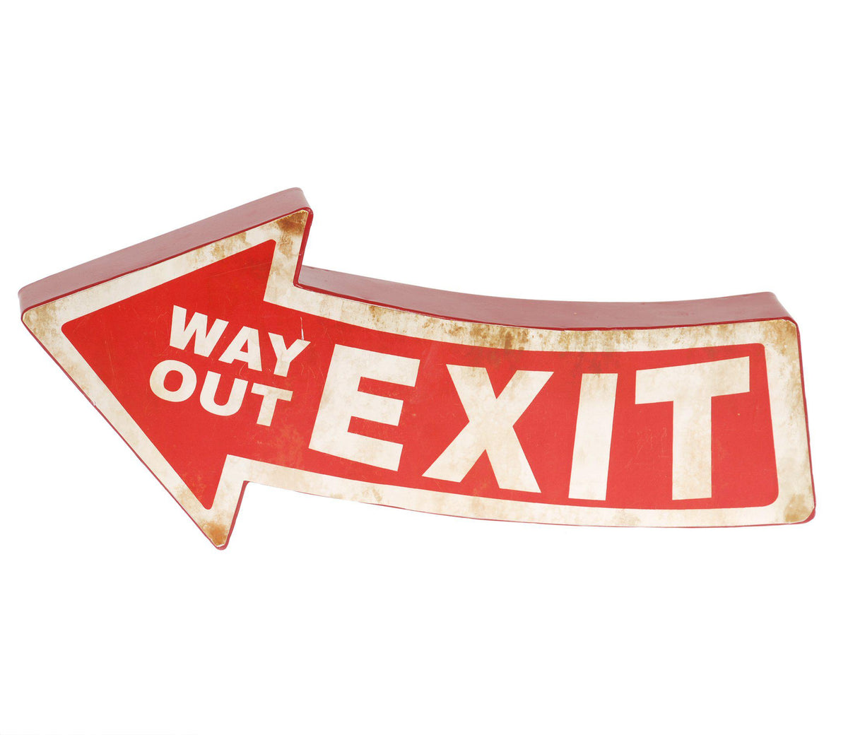 Metallinen EXIT kyltti 40x18x5,5 cm