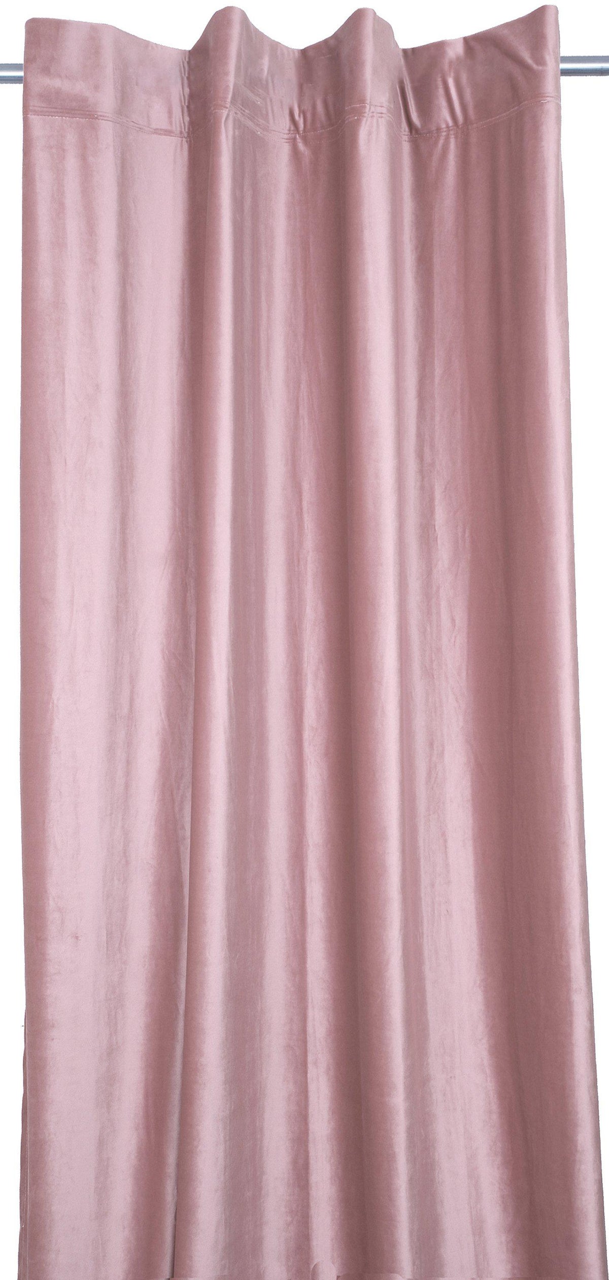 Johanna samettiverhot 2 kpl 140x240 cm Roosa