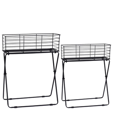 Metallinen kukkateline 73x60x22 cm